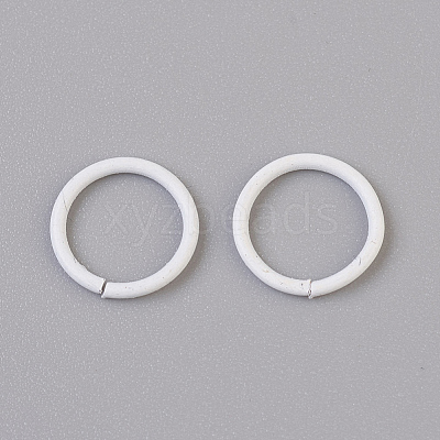 Spray Painted Iron Open Jump Rings IFIN-F149-B16-1