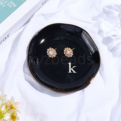 Round Ceramic Jewelry Dish AJEW-WH20067-015C-1