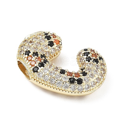 Brass Micro Pave Cubic Zirconia Pendants KK-Z108-02G-C-1