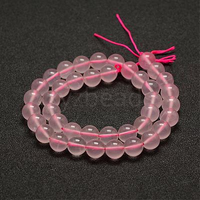 Natural Rose Quartz Beads Strands G-E375-6mm-01-1