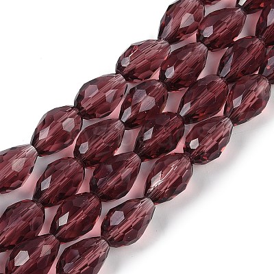 Transparent Glass Beads Strands EGLA-N013-T8mm-D03-1