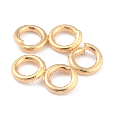 Rack Plating Brass Open Jump Rings X-KK-O139-18N-G-1