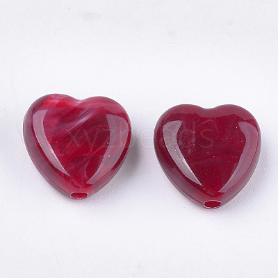Acrylic Beads X-OACR-T011-38-1