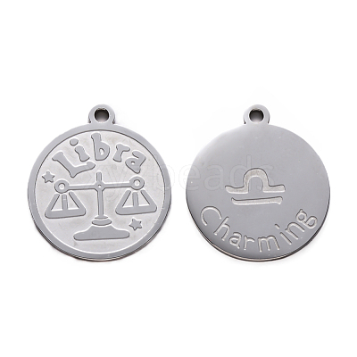 Non-Tarnish 201 Stainless Steel Pendants STAS-R106-03-1