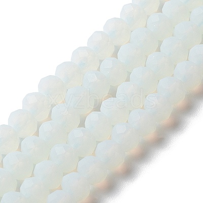 Imitation Jade Solid Color Glass Beads Strands EGLA-A034-J6mm-MD06-1