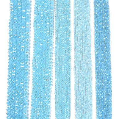 Electroplate Glass Beads Strands EGLA-A044-J3mm-B04-1