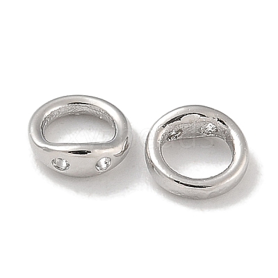 Brass Ring Charm Connectors KK-P284-06P-1