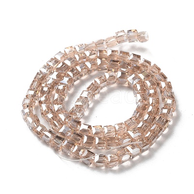 Electroplate Glass Bead Strands EGLA-J028-4x4mm-AB17-1