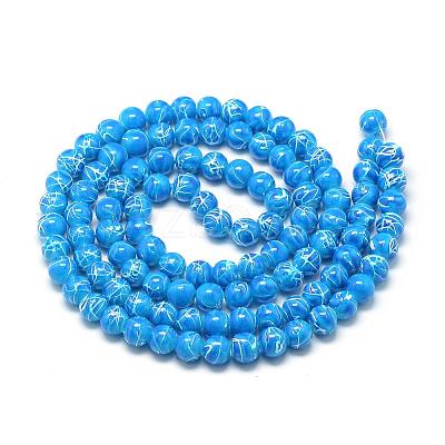Drawbench Glass Beads Strands DGLA-S115-6mm-L11-1