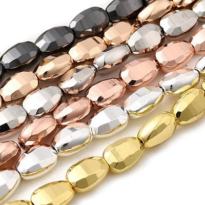 Electroplate Glass Beads Strands EGLA-F166-12-1