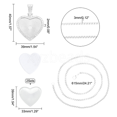 Alloy Rhinestone Pendant Necklaces NJEW-WH0008-01S-1