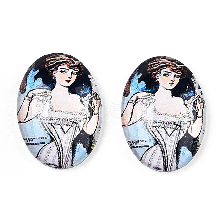 Glass Cabochons GGLA-T004-01-K-1