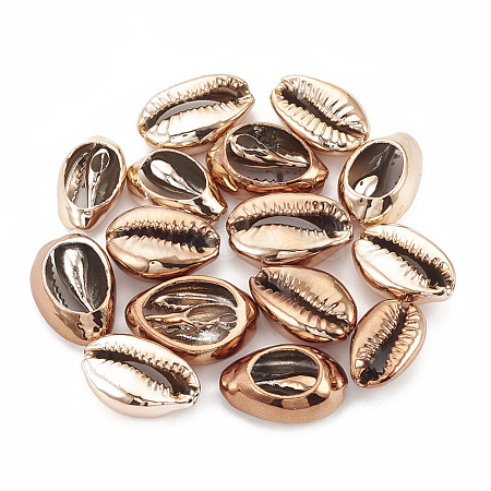 Electroplated Sea Shell Beads SSHEL-S258-06E-1