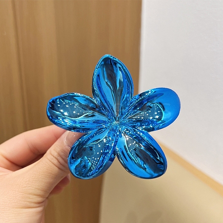 Flower Plastic Claw Hair Clips PW-WG12466-05-1