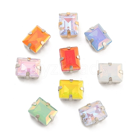 Rectangle Opal Sew On Rhinestones RGLA-G024-05A-P-1