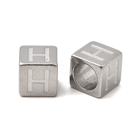 304 Stainless Steel European Beads STAS-D382-02H-P-1