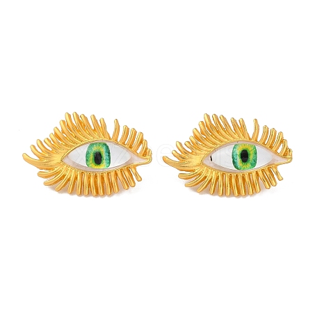 Plastic Eyes Stud Earrings EJEW-Z029-01A-1