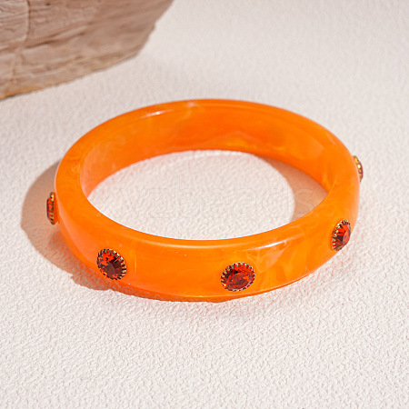 Fashionable Acrylic Rhinestone Bangles for Women FS-WGD146D-05-1