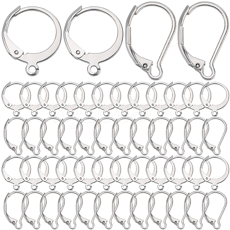 SUNNYCLUE 2 Style 304 Stainless Steel Leverback Earring Findings STAS-SC0008-10P-1