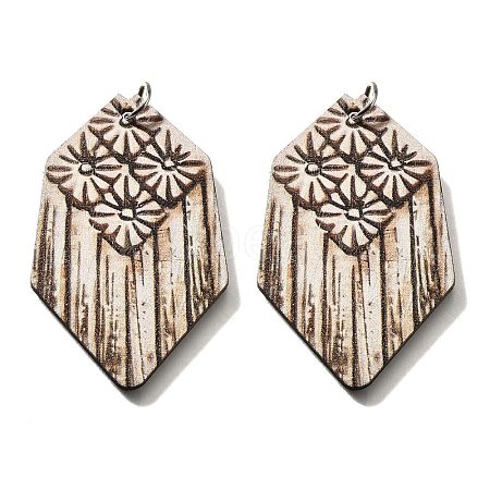 Poplar Wood Pendants FIND-B045-04-1