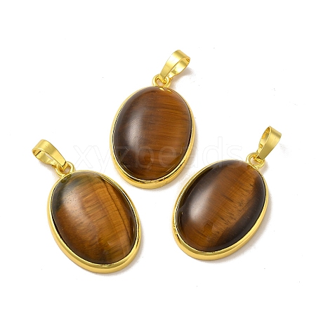 Natural Tiger Eye Pendants G-H286-07G-12-1