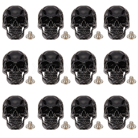 12 Bags Alloy Decorative Rivets BUTT-CL0001-07B-1