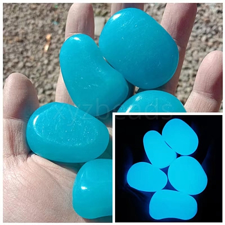 Resin Imitation Luminous Stone Display Decoration PW-WG93589-10-1