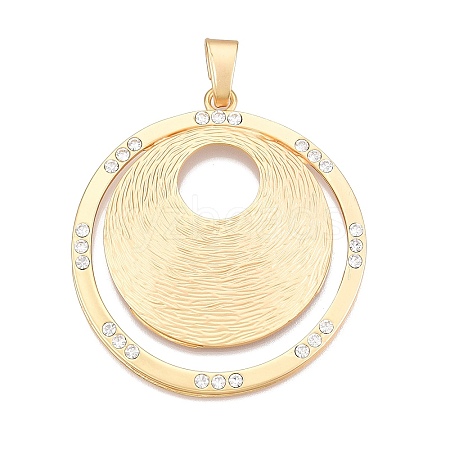 Rack Plating Eco-Friendly Alloy Big Pendants FIND-N005-39G-1