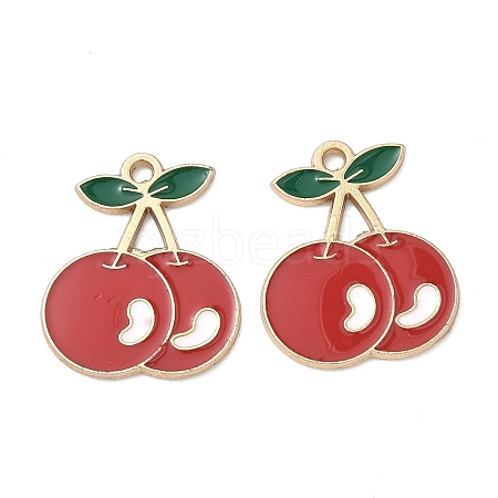 Alloy Enamel Pendants FIND-C087-02G-1