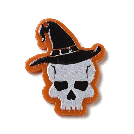 Halloween Printed Acrylic Pendants SACR-P020-B04-1