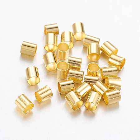 Brass Crimp Beads LS-KK-L017-G-1