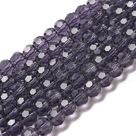 Transparent Glass Beads LS-EGLA-A035-T8mm-D15-1