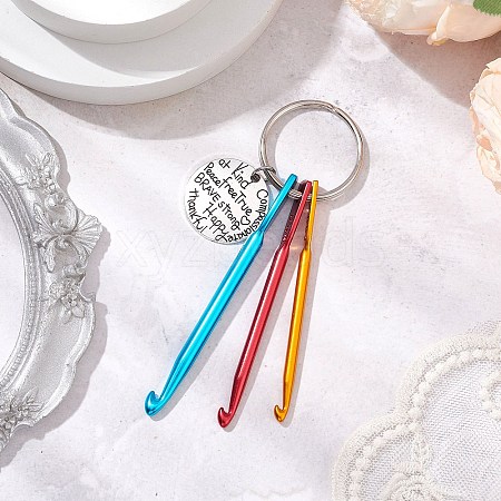 Aluminum Crochet Hooks Keychain KEYC-JKC01013-01-1