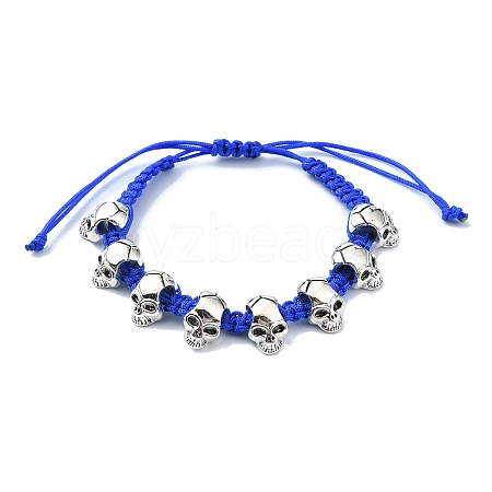 Adjustable Alloy Braided Beads Bracelets BJEW-JB10919-1