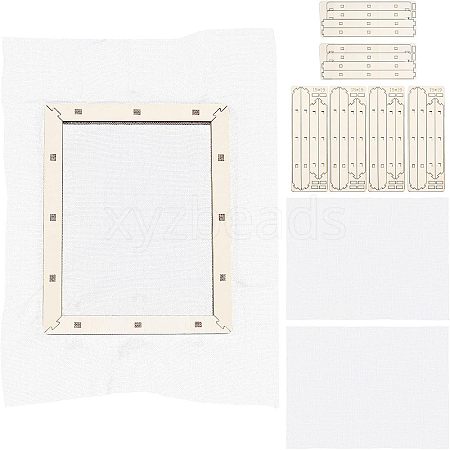 Basswood Assembled Paper Making Frame DIY-WH0001-73A-1