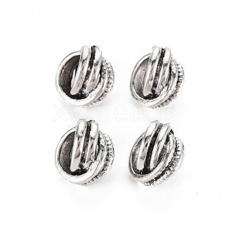 Tibetan Style Alloy European Beads TIBEB-N007-008-1