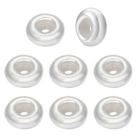 8Pcs Sterling Silver Beads STER-BC0002-48A-S-1