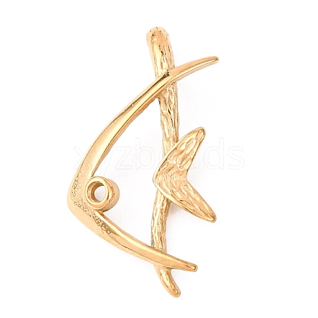 304 Stainless Steel Pendants STAS-D129-13C-G-1
