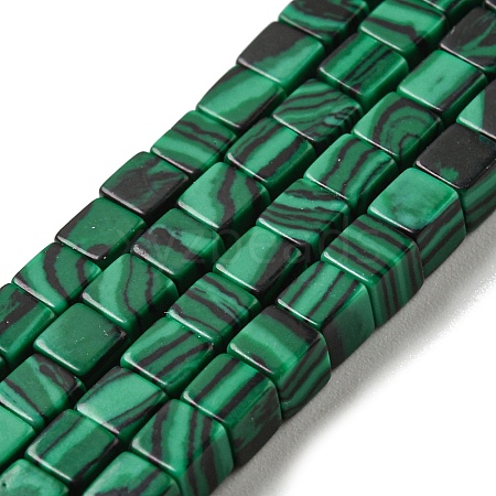 Synthetic Malachite Beads Strands G-C129-A07-01-1