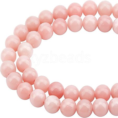 2 Strands Natural Pink Opal Beads Strands G-FH0001-71-1
