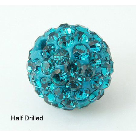 Polymer Clay Rhinestone Beads RB-H258-HD10mm-229-1