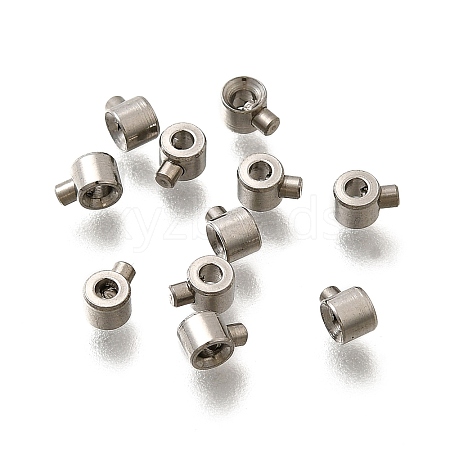 304 Stainless Steel Crimp Beads STAS-L216-51P-01-1