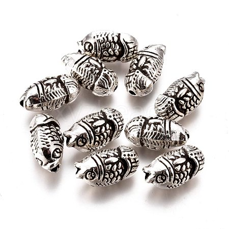 Tibetan Style Alloy Beads PALLOY-F277-57AS-RS-1