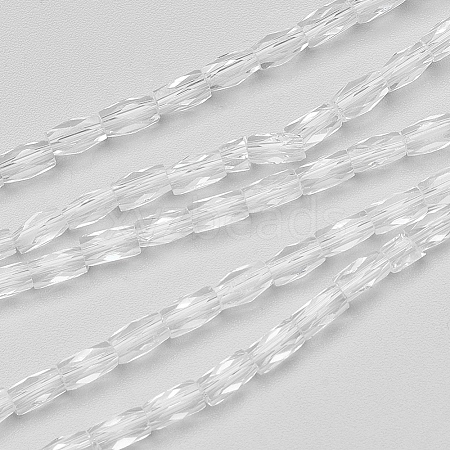 Transparent Glass Beads Strands EGLA-E046-B01-1