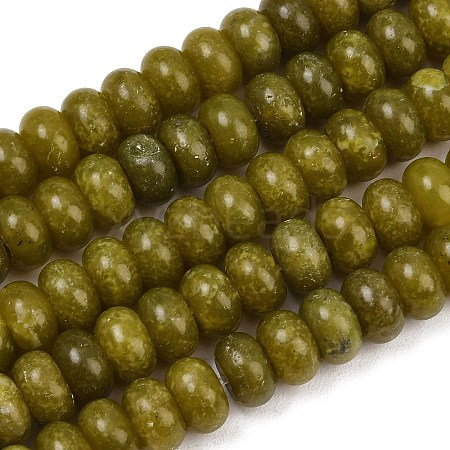 Dyed Natural White Jade Beads Strands G-G107-A46-01-1