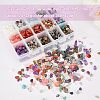  Natural & Synthetic Mixed Gemstone & Glass Chip Beads G-NB0002-07-2