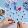 Gorgecraft 80Pcs 1-Hole Resin Shank Button BUTT-GF0003-53-6