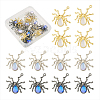 18Pcs 3 Colors Halloween Rack Plating Alloy Pendants FIND-TA0002-05-26