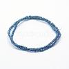 Electroplate Glass Beads Strands EGLA-J144-FR-A03-2