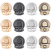 12 Sets 4 Colors Alloy Bag Tuck Lock Clasps FIND-ME0003-05-1